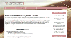 Desktop Screenshot of haarentfernung-info.com